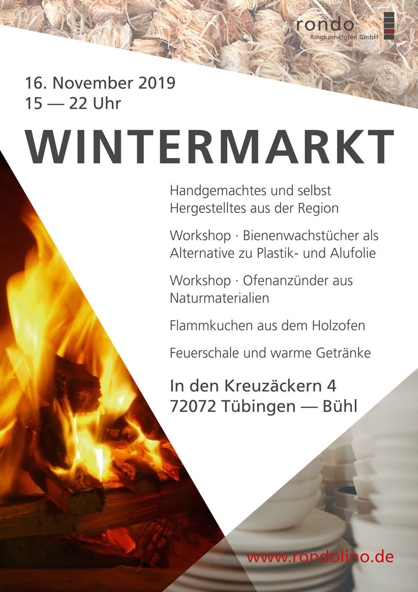 Plakat Wintermarkt Tübingen 2019