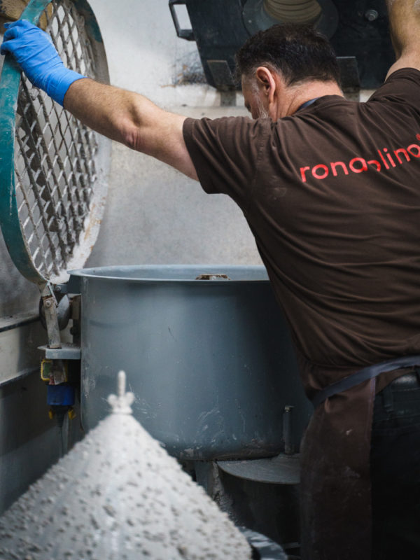 rondolino Speicherofen-Produktion Gussraum