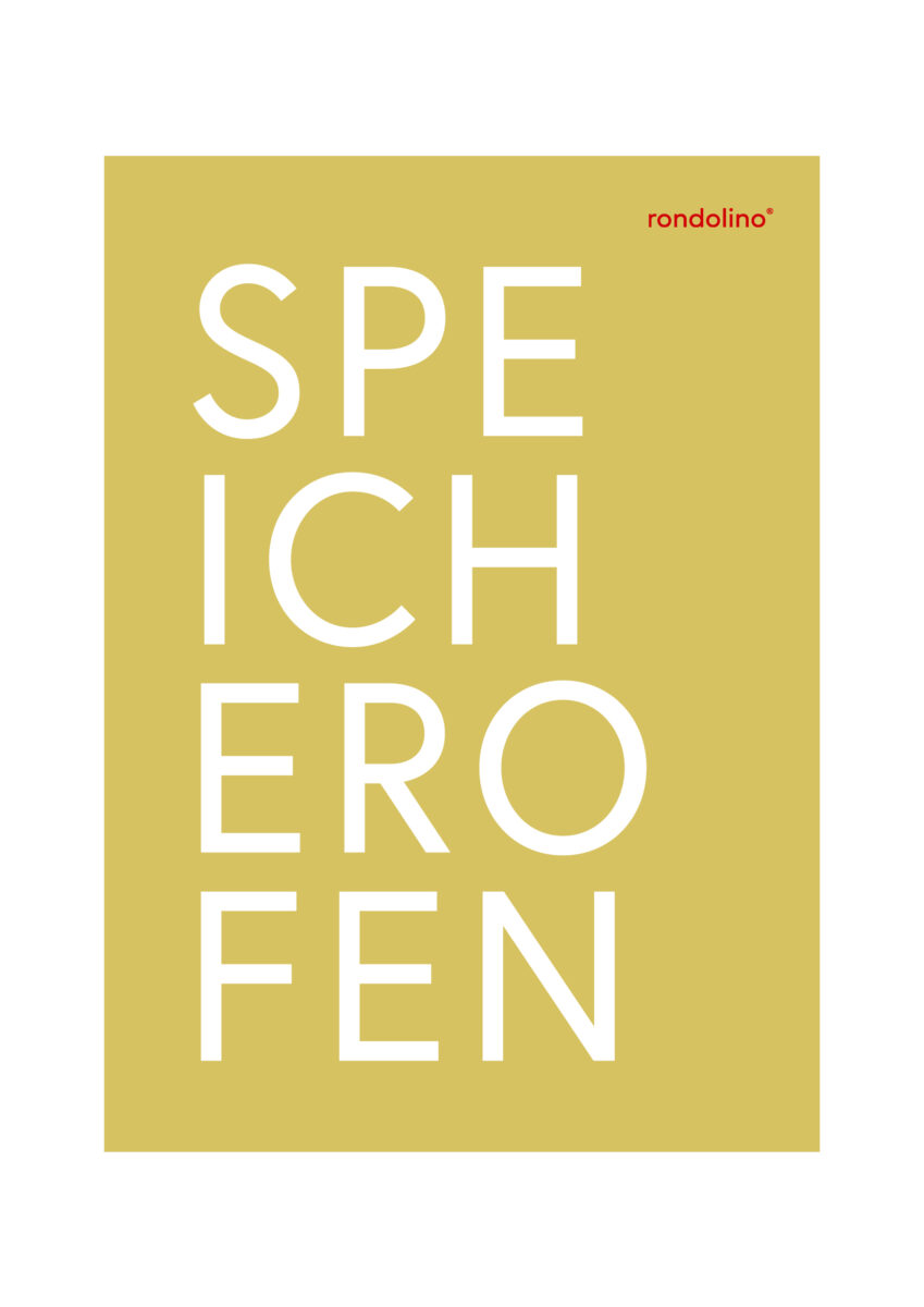 rondolino Speicherofen typografisch