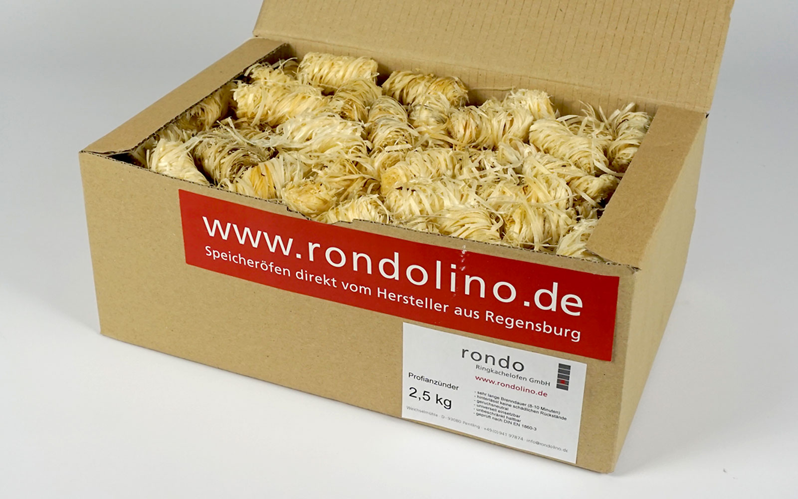 Ofenanzünder Holzwolle Wachs 2,5kg